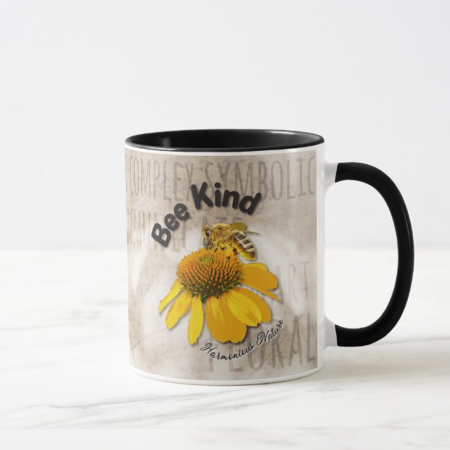 Bee Kind - Harmonious Nature  Mug (Right)