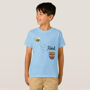 Bee Kind Honey Positive Quote Cute Bumble Bee T-Shirt