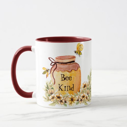 Bee kind honey pot mug