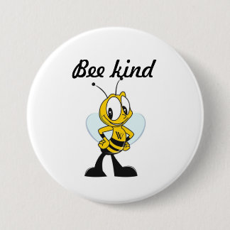Bee kind keychain button