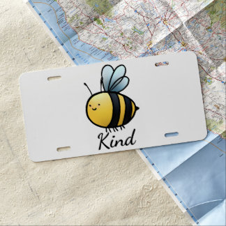 "Bee" Kind License Plate
