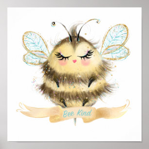 Bee Kind Nursery Poster