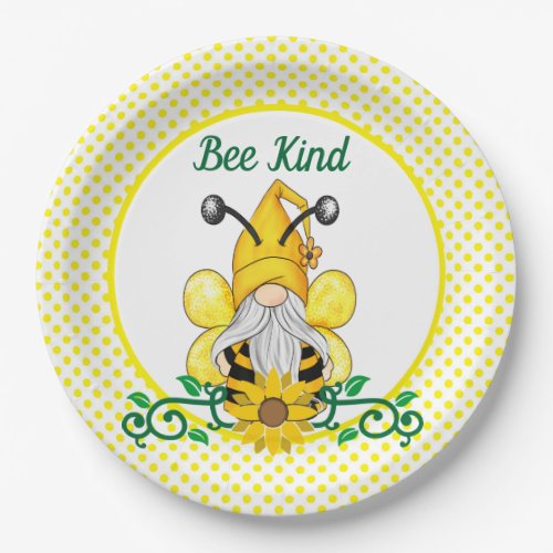 Bee Kind Paper Plates