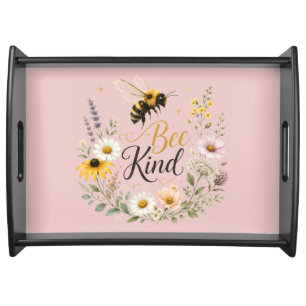 Bee Kind Pot Holder & Oven Mitt Set Serving Tray