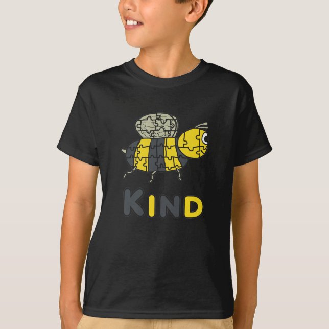 Bee Kind Puzzle T-Shirt (Front)