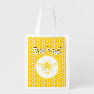 Bee Kind Reusable Grocery Bag