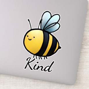 Bee Kind Bumblebee WATERPROOF Individual Sticker