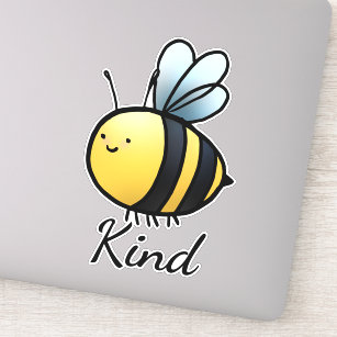 Bee Kind Bumblebee WATERPROOF Individual Sticker