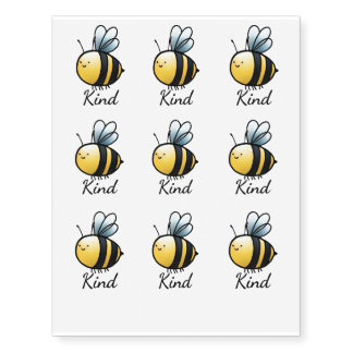 "Bee" Kind Temporary Tattoos