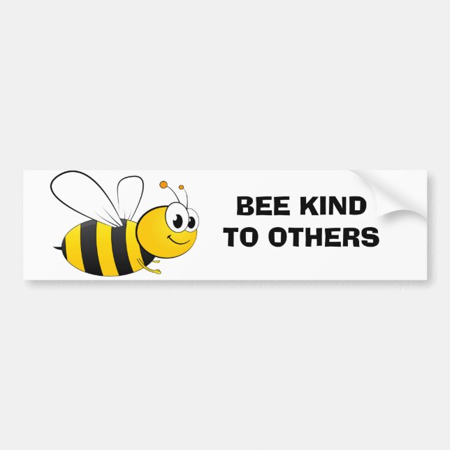 Bee kind to others bumper sticker (Front)