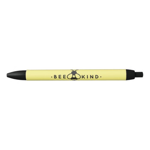 Bee Kind Yellow and Black Bumblebee Black Ink Pen