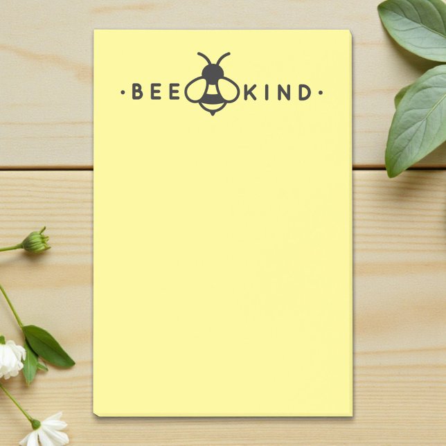 Bee Kind Yellow and Black Bumblebee Post-it Notes (Creator Uploaded)
