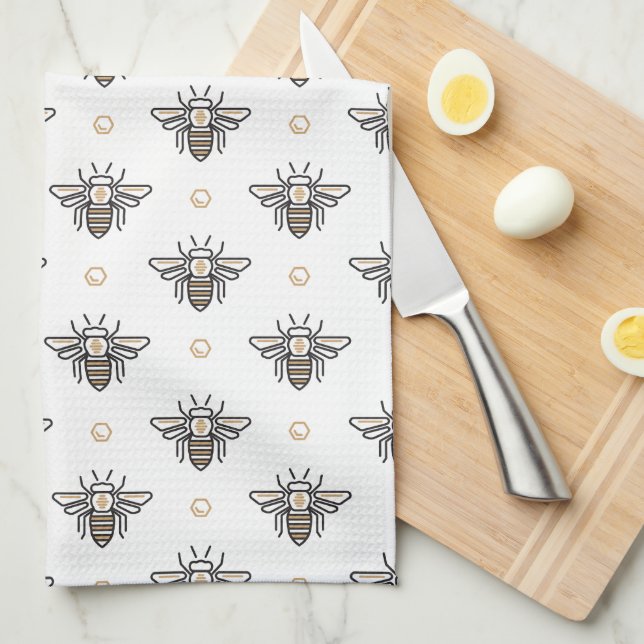 Bee Kitchen Towel (Quarter Fold)
