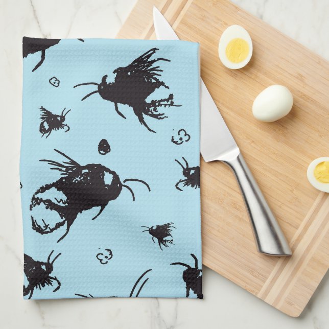 Bee Kitchen Towel | Perfect Gift for Mom (Quarter Fold)