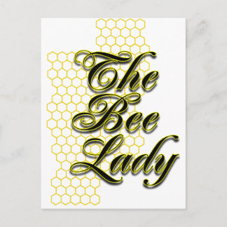 bee lady postcard