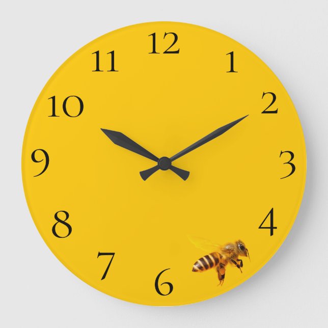Bee Large Clock (Front)