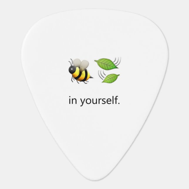 Bee Leaf in Yourself Pick (Front)