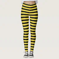 Bee Legs - Black and Yellow Striped Leggings