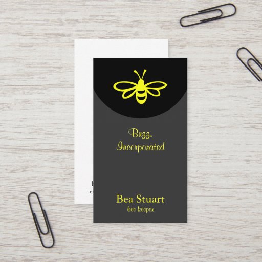 Customizable Bee [lemon] business card templates