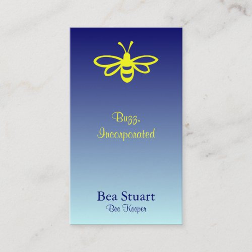 Bee lemon on Gradient sky Business Card