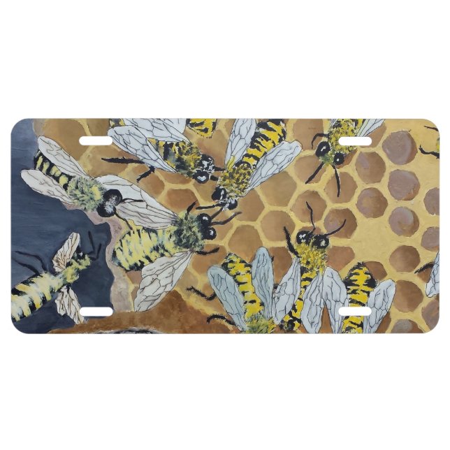 bee licence plate (Front)