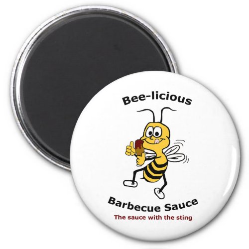 Bee_licious Barbecue Sauce Fridge Magnet