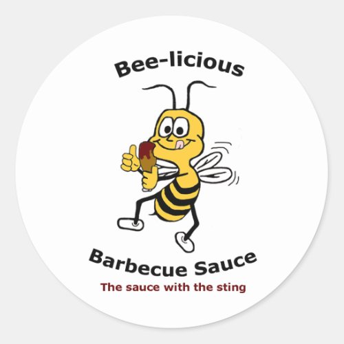 Bee_licious Barbecue Sauce Sticker