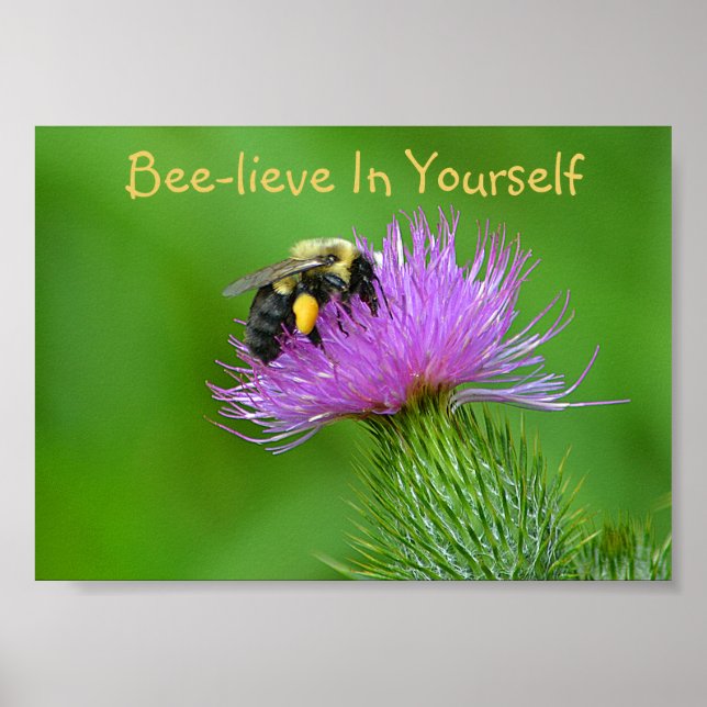 Bee-lieve In Yourself Poster (Front)