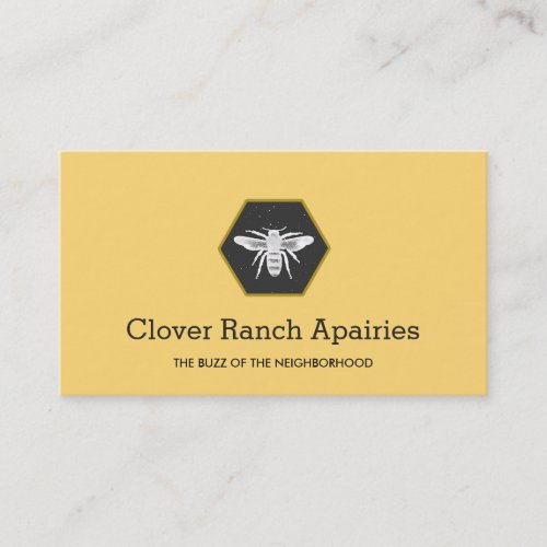 Bee Logo Beekeeping Apairy  Business Card