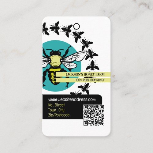 Bee Logo _ Beeyard Honey Farm Product Tag