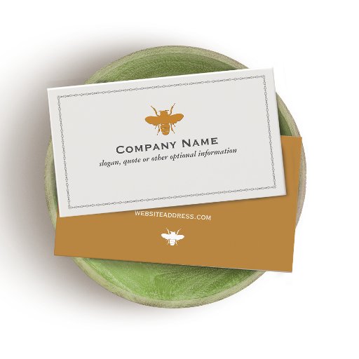 Customizable Bee Business Card