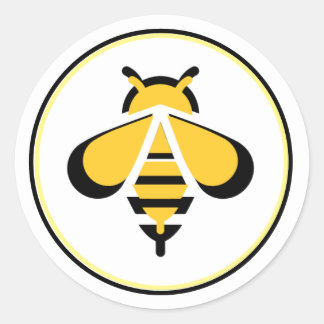 BEE logo for sales or pleasure Classic Round Sticker