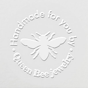bee logo handmade for you embosser