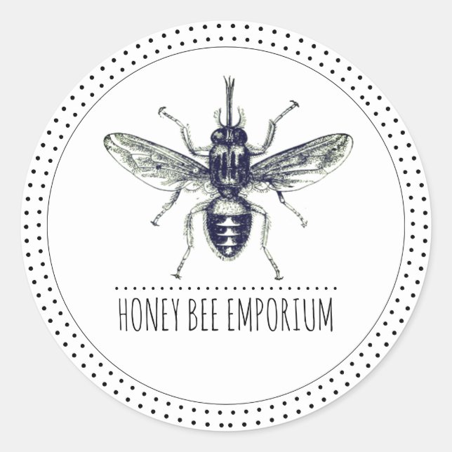 Bee Logo Honey Label (Front)