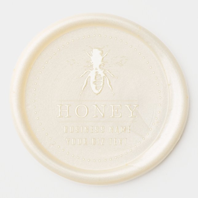 Bee logo Wax Seal Sticker (Front)