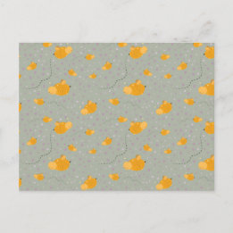 Bee Love Bee Happy Postcard - Green