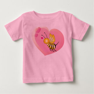 Bee Love Shirt For Little Girls