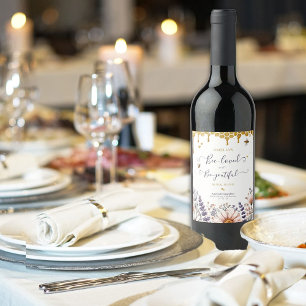 Bee-Loved and Bee-Youtiful Bridal Shower Wine Label