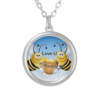 Bee Loved Silver Plated Necklace