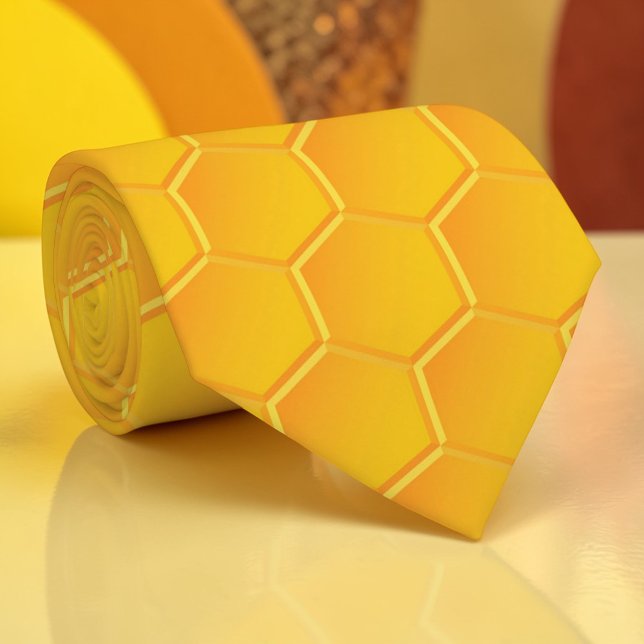Bee Lovers Honeycomb Custom Necktie (Creator Uploaded)