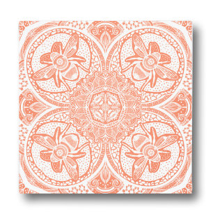 Bee Mandala Custom Color Matching Canvas Print