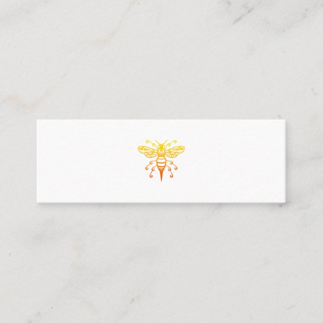 Bee Maori Style Polynesian Tribal Tattoo Gift Idea Loyalty Card (Front)