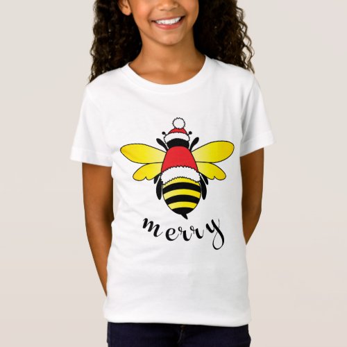 Bee Merry Girls T_Shirt