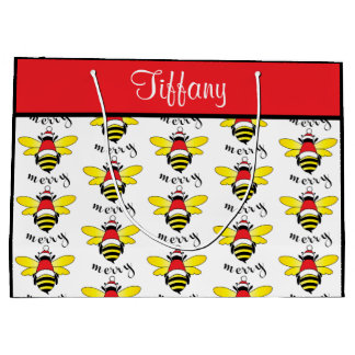 Bee Merry Holiday Gift Bag