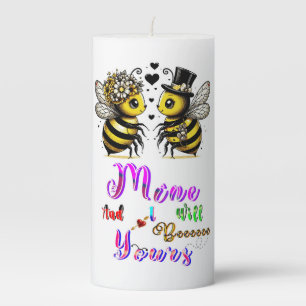 Bee Mine And I Will Bee Yours Pillar Candle
