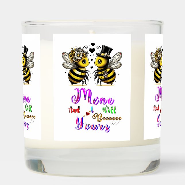 Bee Mine And I Will Bee Yours Scented Candle (Right)