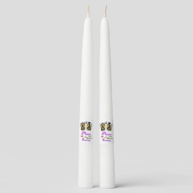 Bee Mine And I Will Bee Yours Taper Candle (Front)