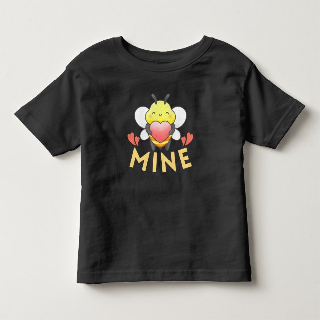 BEE MINE - BE MINE FUNNY VALENTINE DAY TODDLER T-SHIRT (Front)