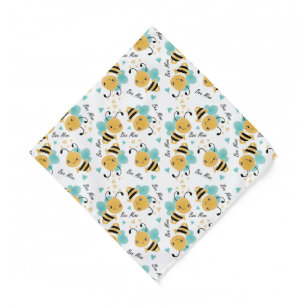 Bee Mine Bumblebee Pattern Bandana