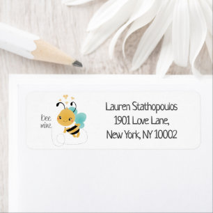 Bee Mine Bumblebee Yellow Black Label